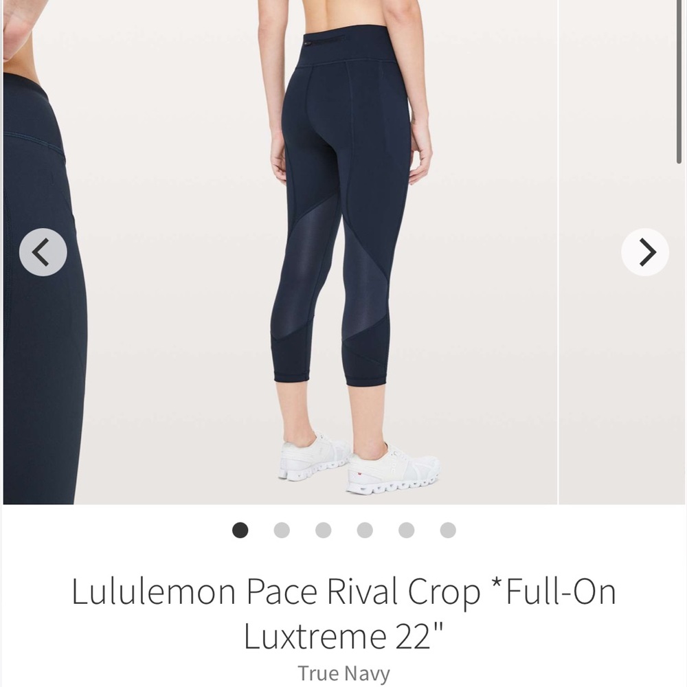Lululemon Pace Rival Crop - Picture 2 of 9